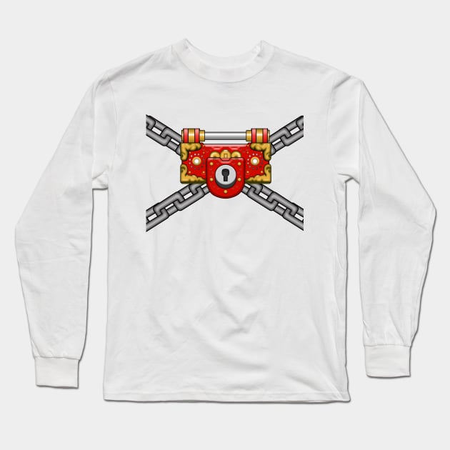 Psyche-Lock Long Sleeve T-Shirt by DoctorBadguy